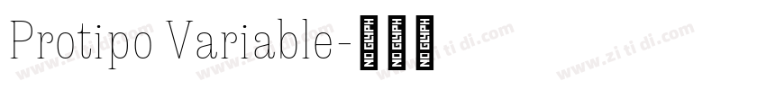 Protipo Variable字体转换